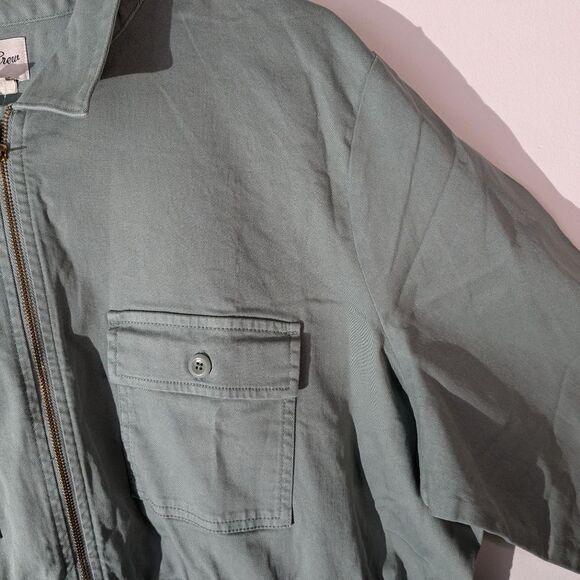 J. Crew Long-sleeve zip-front chino dress Women's Size 24 NWT - Picture 4 of 7